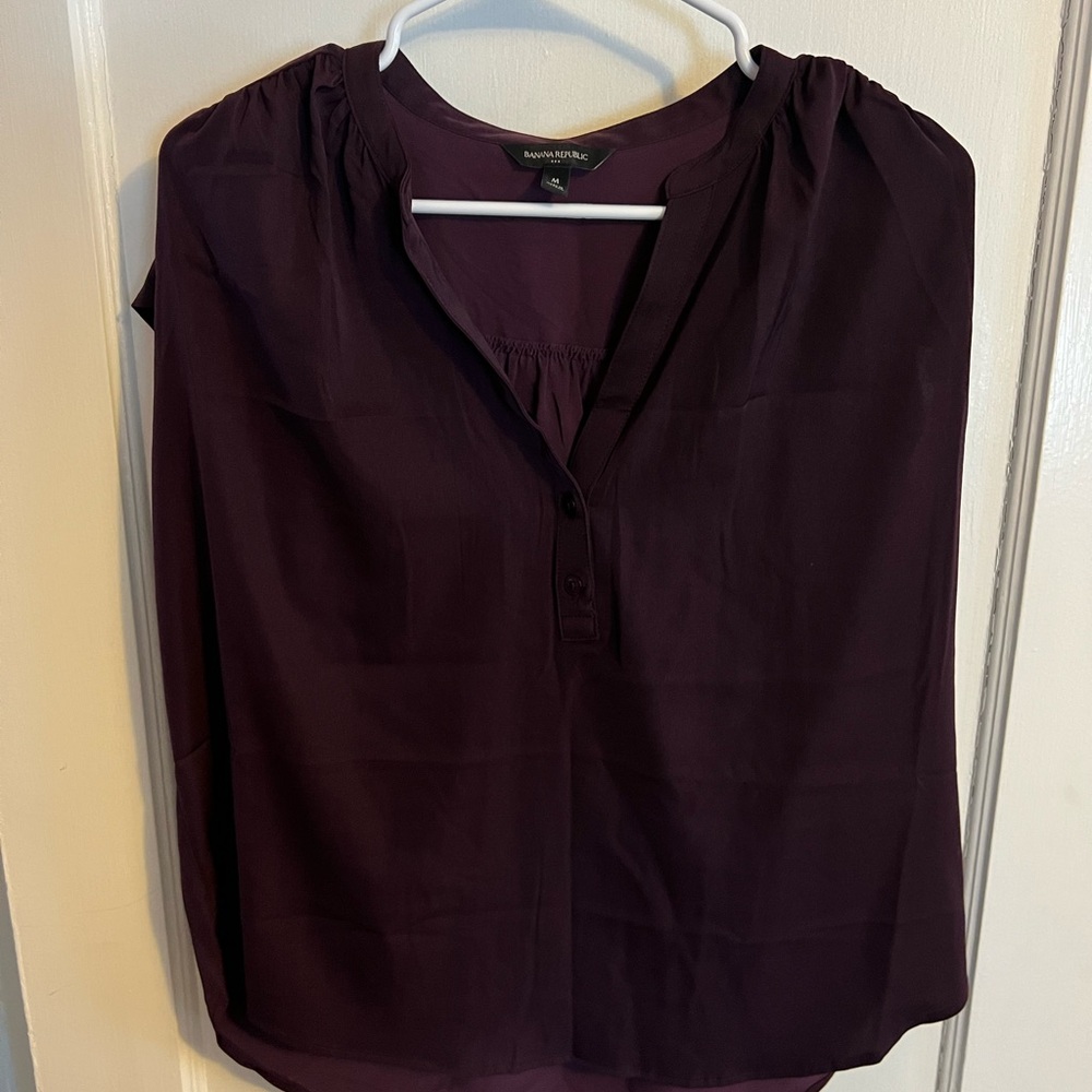 Banana Republic Deep Purple Blouse